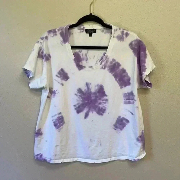 TOPSHOP Women’s Tie Dye T-Shirt - Picture 1 of 6